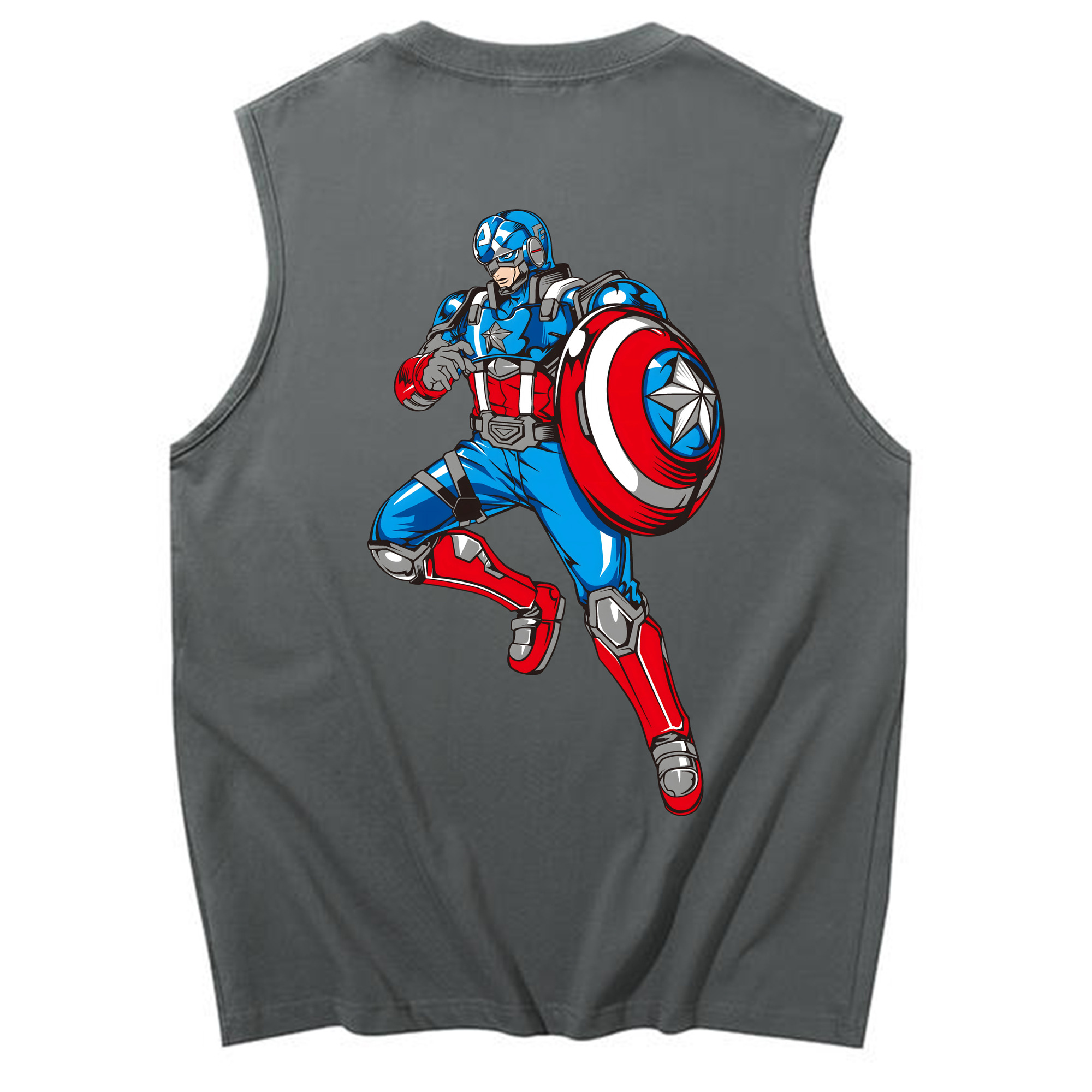 （画像用） アベンジャーズ The Avengers コットン100％タンクトップ（背面プリント）